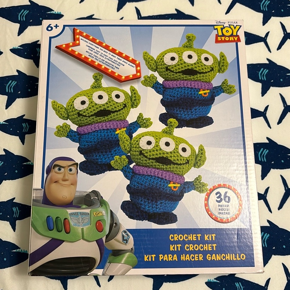 Toy Story aliens crochet kit